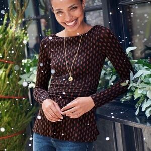 Boden Lucille Jersey Top Size 8